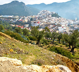 Image showing old city in morocco africa land home and landscape valley