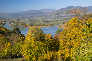 Image showing Beautiful valley in autumn