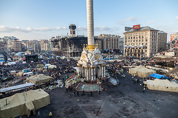 Image showing Ukrainian revolution, Euromaidan after an attack by government f