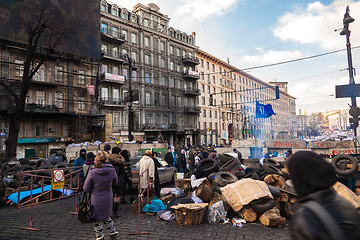 Image showing Ukrainian revolution, Euromaidan after an attack by government f
