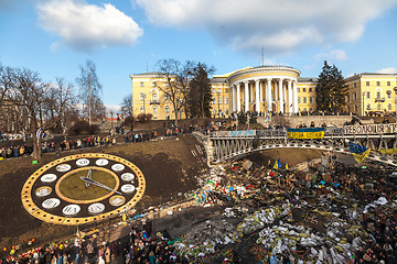 Image showing Ukrainian revolution, Euromaidan after an attack by government f