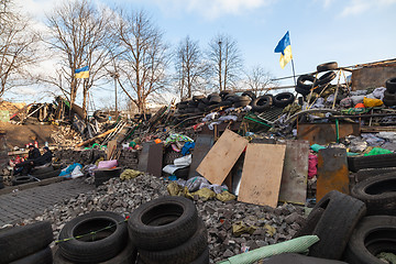 Image showing Ukrainian revolution, Euromaidan after an attack by government f