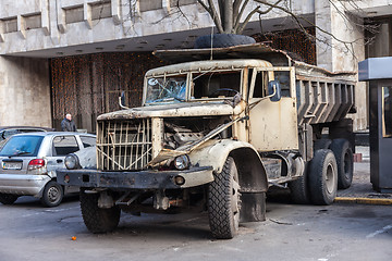 Image showing Ukrainian revolution, Euromaidan after an attack by government f