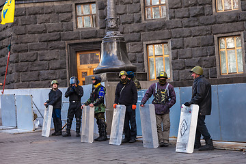 Image showing Ukrainian revolution, Euromaidan after an attack by government f