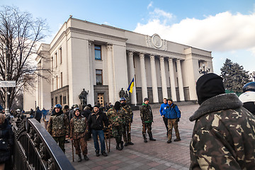 Image showing Ukrainian revolution, Euromaidan after an attack by government f