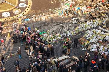Image showing Ukrainian revolution, Euromaidan after an attack by government f