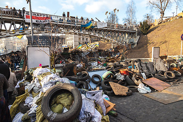 Image showing Ukrainian revolution, Euromaidan after an attack by government f