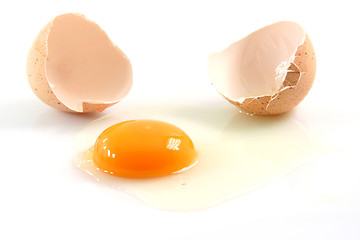 Image showing egg broken isolated