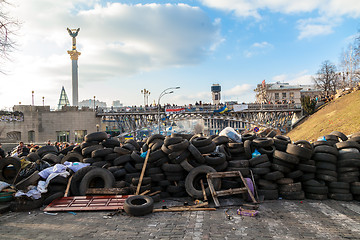 Image showing Ukrainian revolution, Euromaidan after an attack by government f