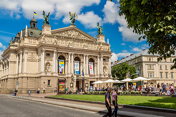 Image showing Academic Opera and Ballet Theatre in Lviv, Ukraine.