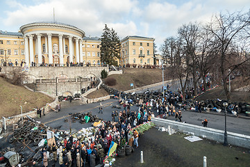 Image showing Ukrainian revolution, Euromaidan after an attack by government f