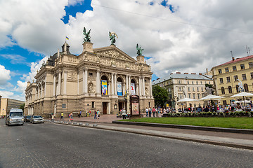 Image showing Academic Opera and Ballet Theatre in Lviv, Ukraine.