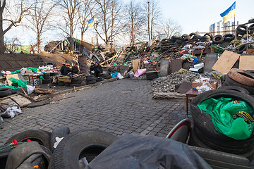 Image showing Ukrainian revolution, Euromaidan after an attack by government f