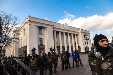 Image showing Ukrainian revolution, Euromaidan after an attack by government f