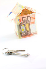 Image showing money house and keys