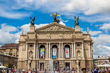 Image showing Academic Opera and Ballet Theatre in Lviv, Ukraine.