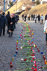 Image showing Ukrainian revolution, Euromaidan after an attack by government f