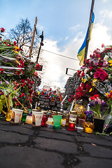 Image showing Ukrainian revolution, Euromaidan after an attack by government f