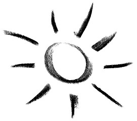 Image showing sun and light sketch