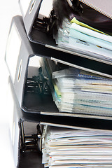 Image showing stack of folders