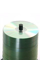 Image showing stack of blank cds