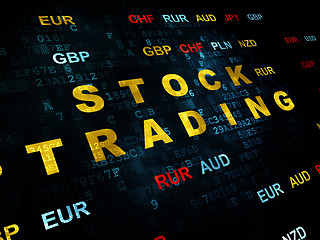 Image showing Finance concept: Stock Trading on Digital background