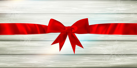 Image showing Red ribbon and bow. EPS 10