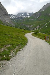 Image showing Mountain path in the Alps