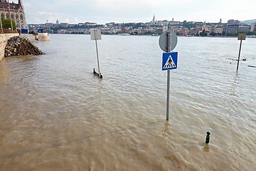Image showing Flooded street