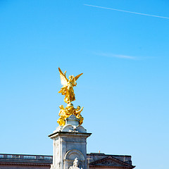 Image showing historic   marble and statue in old city of london england