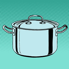 Image showing metal saucepan cookware