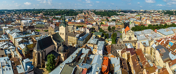 Image showing Lviv bird\'s-eye view