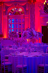 Image showing flowers on table in wedding day