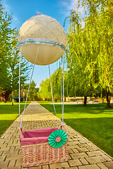 Image showing The toy air balloon for child