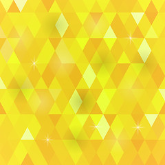 Image showing Yellow Geometric Retro Mosaic Pattern