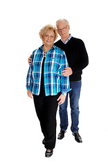 Image showing Middle age couple standing.