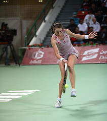 Image showing Galina Voskoboeva playing Sharapova in Doha