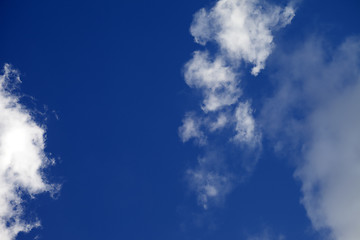 Image showing Blue sky with clouds