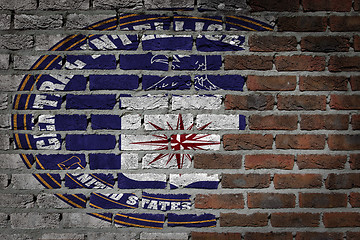 Image showing Dark brick wall - CIA