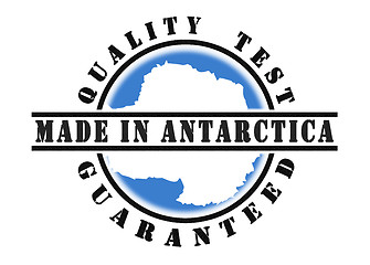 Image showing Quality test guaranteed stamp 