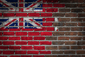 Image showing Dark brick wall - Bermuda