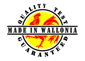 Image showing Quality test guaranteed stamp 