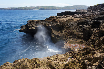 Image showing coastline at Nusa Penida island