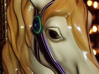 Image showing Carousel Horse, face