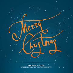 Image showing Christmas handwritten lettering