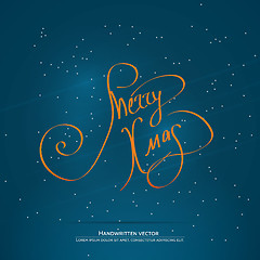 Image showing Christmas handwritten lettering