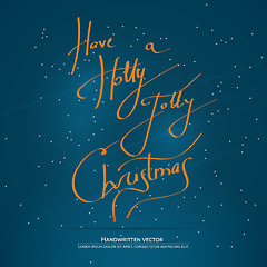 Image showing Christmas handwritten lettering