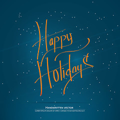 Image showing Christmas handwritten lettering