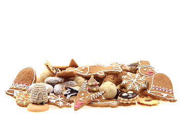 Image showing christmas cookies isolated 