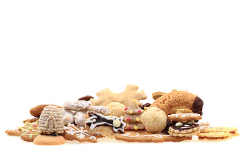 Image showing christmas cookies isolated 